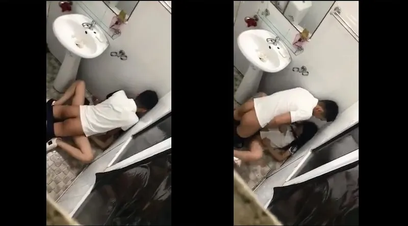 Nhân tình say xỉn và em ghệ trong phòng tắm nhà hàng